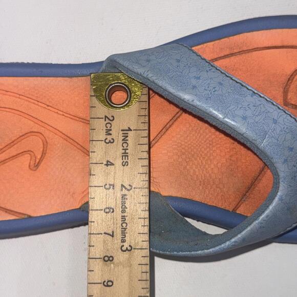 Nike 2007 Multicolor Comfort Footbed Logo Casual Athletic Flip Flops Size 6Y - Picture 13 of 14